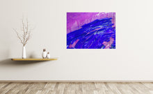 Load image into Gallery viewer, This colorful art in a room shows melting signals in symbols of space & time. The art photography inspires transformation & freedom.