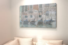 Load image into Gallery viewer, This Venice Italy art piece shows the architecture, history, and fascination with a sofa underneath.