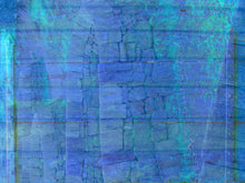 Load image into Gallery viewer, Abstract art has symbols of stones, doors &amp; waves for transformation. Blue art supports serenity, intuition, energy &amp; harmony.