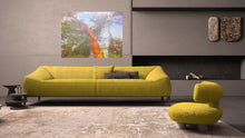 Load image into Gallery viewer, Nature art abstract photography highlight trees within a forest landscape wall art in a European living room.